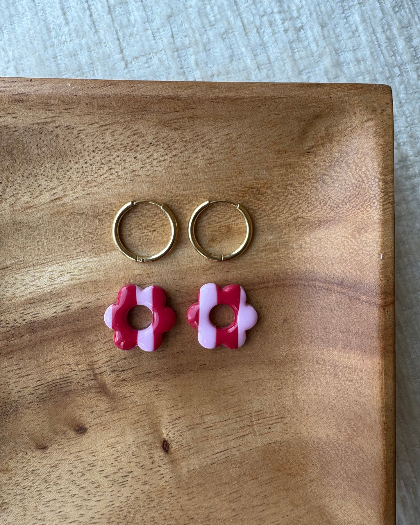 KIRA PASTEL PINK CHERRY (thick stripes)